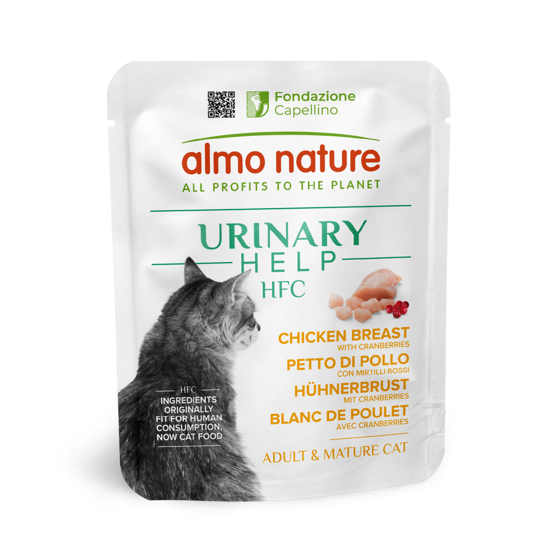 Almo Nature HFC Urinary Help Petto di Pollo con Mirtilli Rossi 50g Busta Almo Nature HFC Urinary Help Petto di Pollo con Mirtilli Rossi 50g Busta